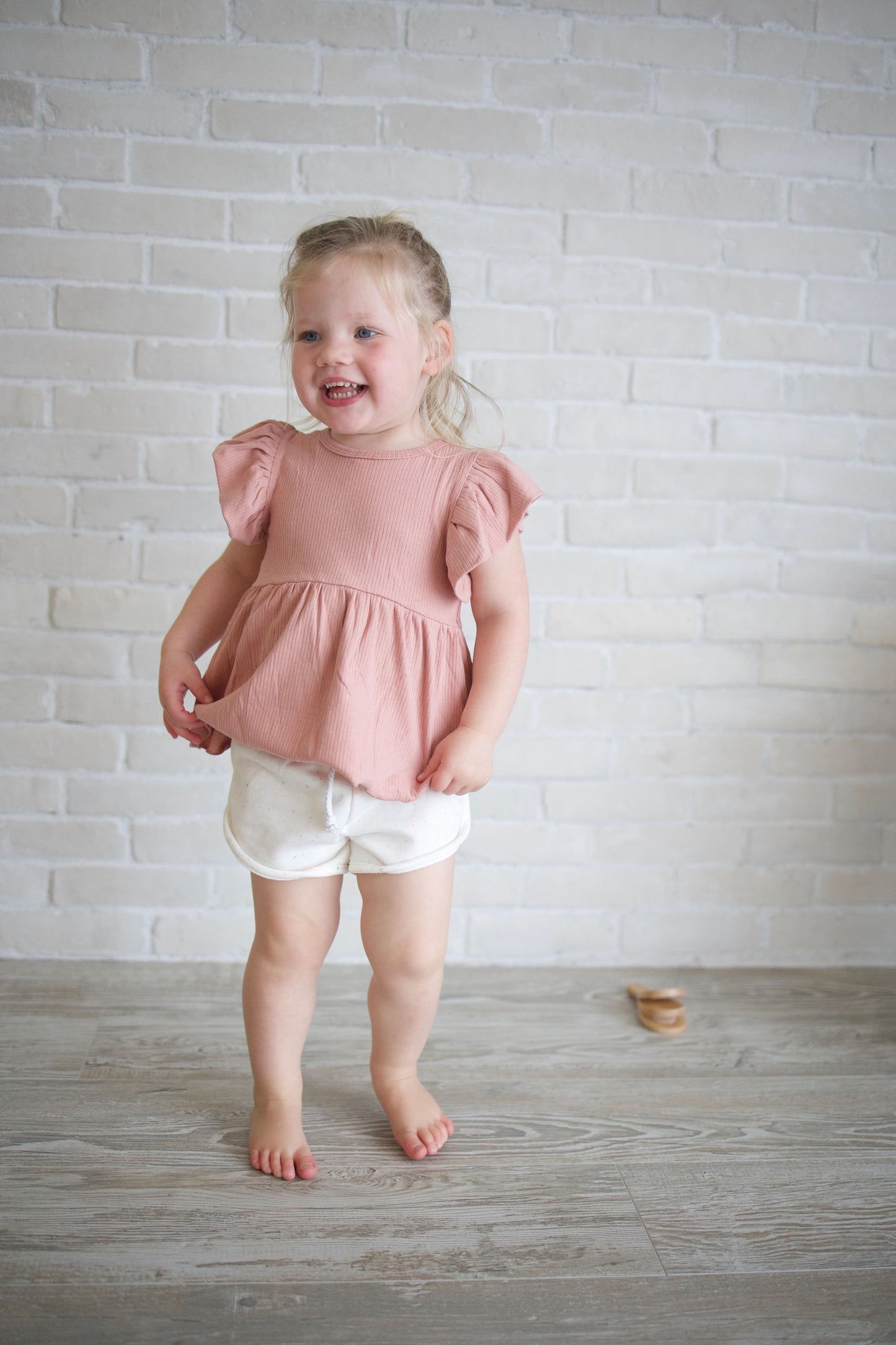 White Speckled Shorts