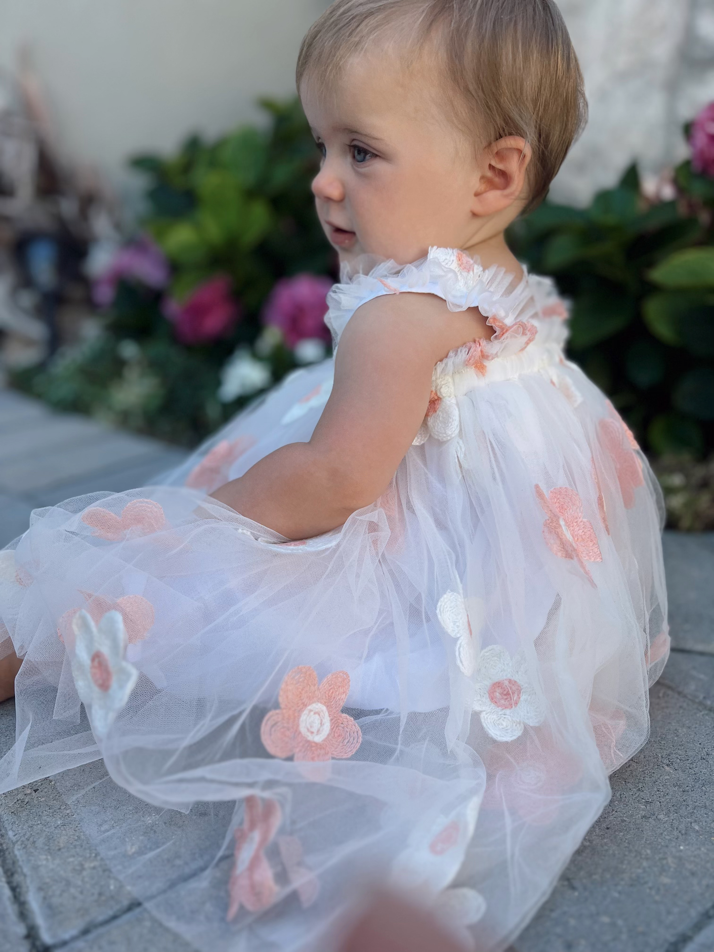 Flower Tulle Play Dress