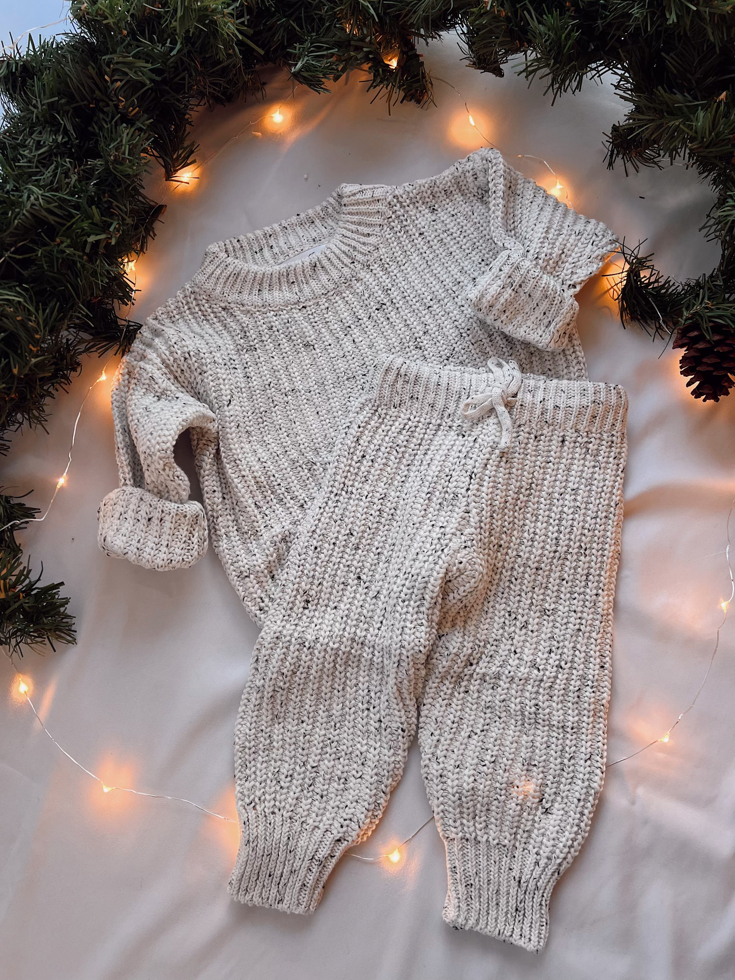 Speckled Knit Set